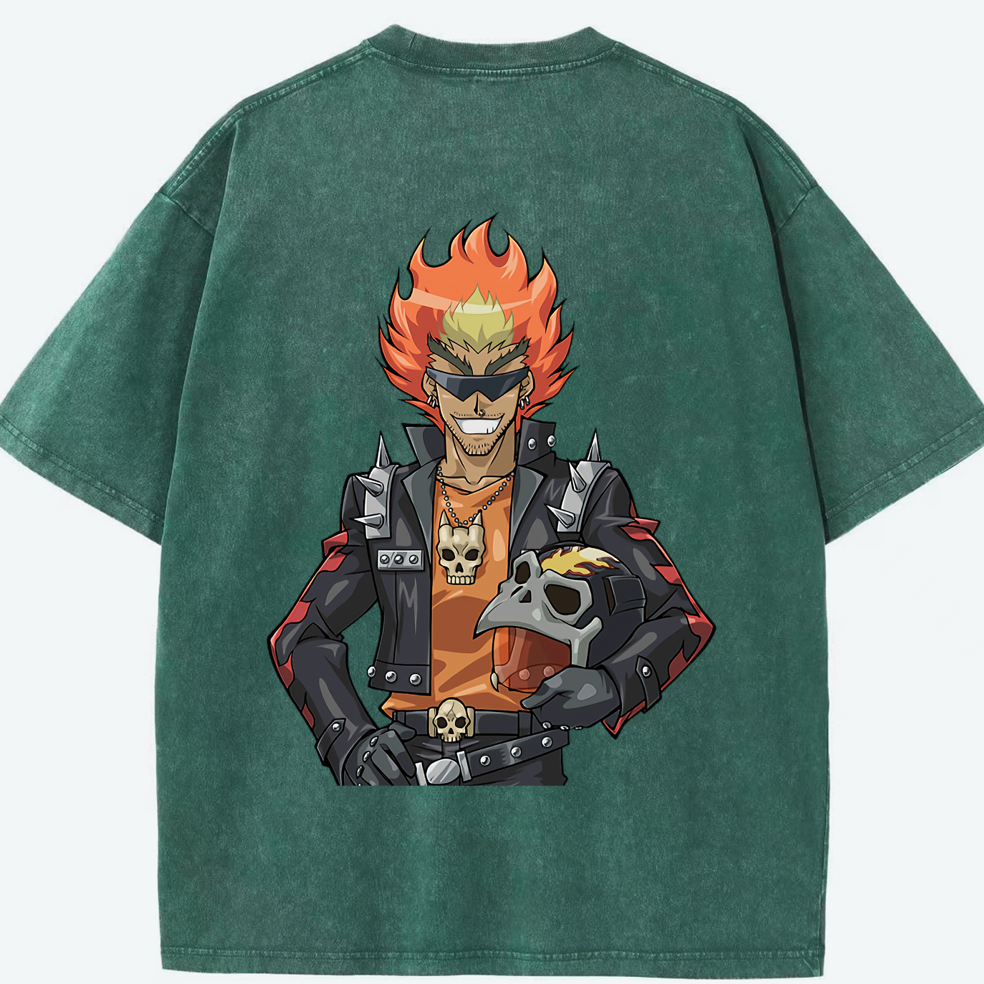 （画像用） 遊☆戯☆王 Yu-Gi-Oh! 綿100% ヴィンテージ風 半袖Tシャツ（背面プリント）